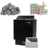 Set Sauna EcoFlame 9kW cu Panou Digital Extern