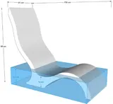 Sezlong PREMIUM pentru interior piscina, model HIGHBACK — imaginea 6