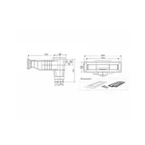 Skimmer slim liner gură largă, ANTRACIT WIDE XXL — imaginea 2